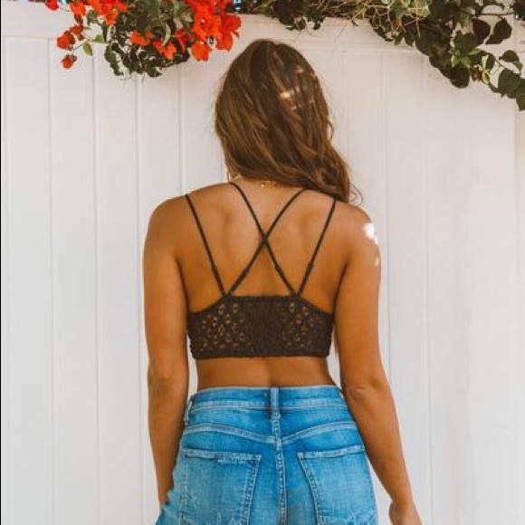 ‘Babe Alert’ Lace Bralette In Black - Picture 8 of 8